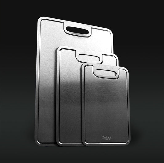 Complete Titanium Cutting Board Prep Set (3 Piece)