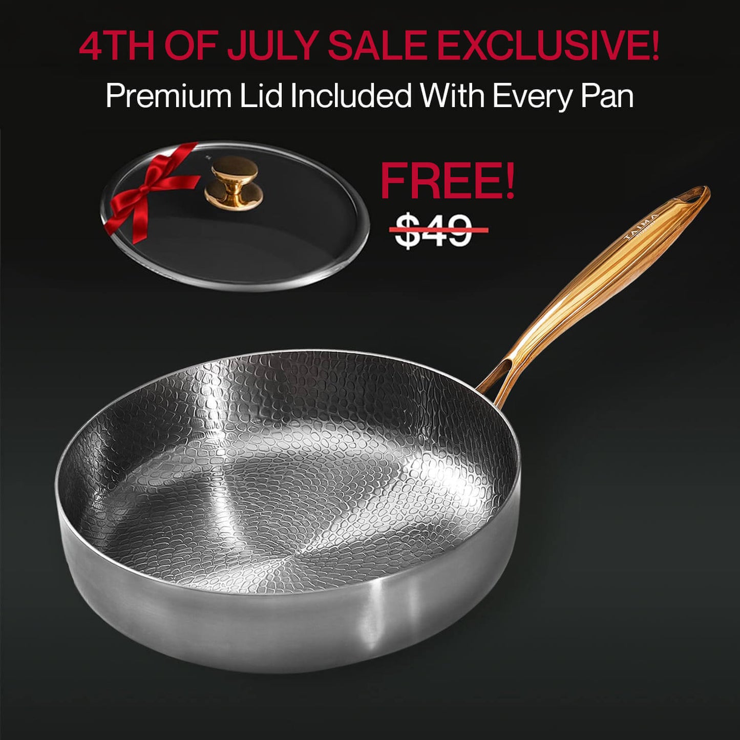 Pure Titanium Deep Pan Pro