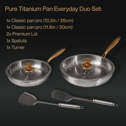 SPRING SALE EXCLUSIVE | Pure Titanium Pan Everyday Duo Set (10 Piece)