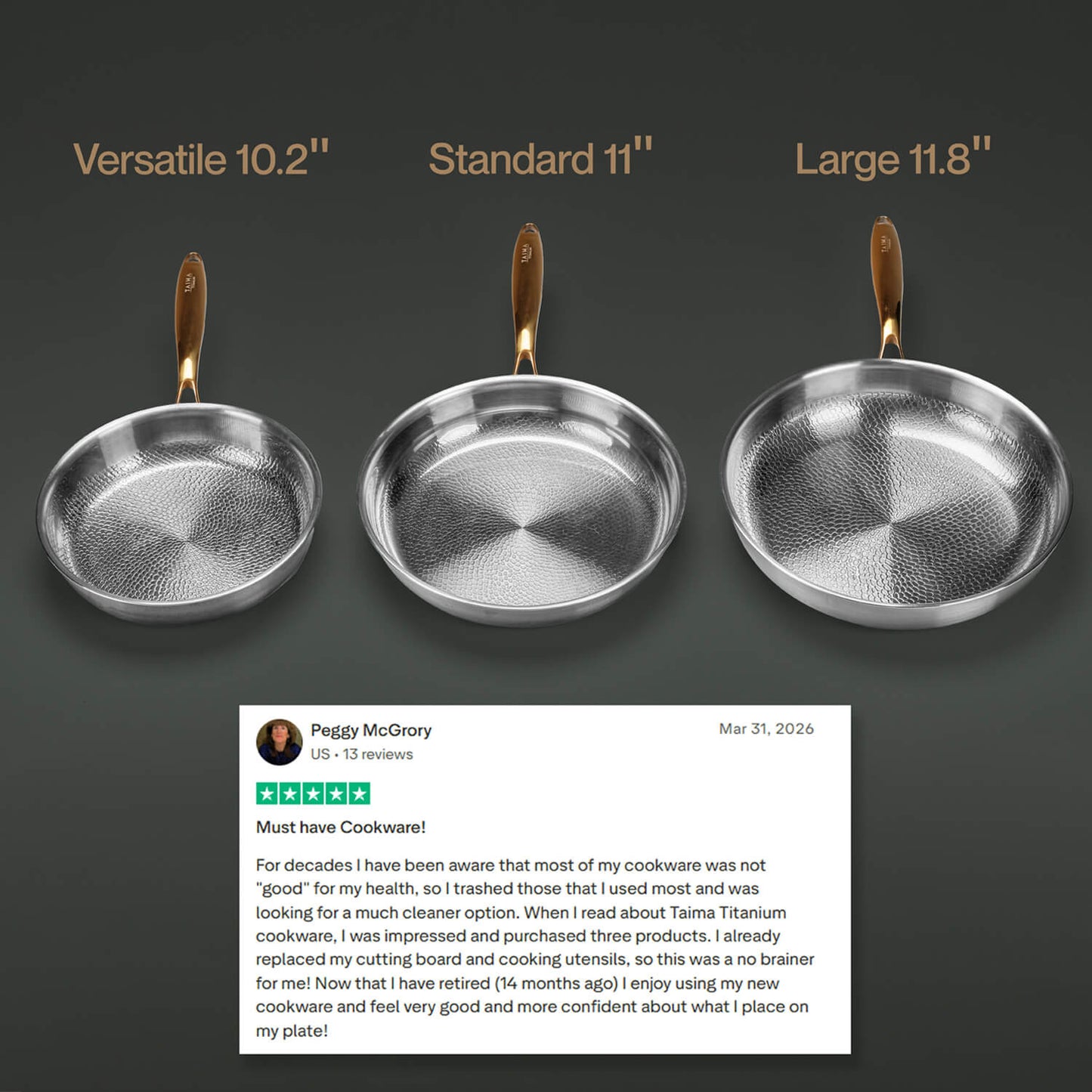 Taima® Titanium Pan - COC - 3 VSL - TEST