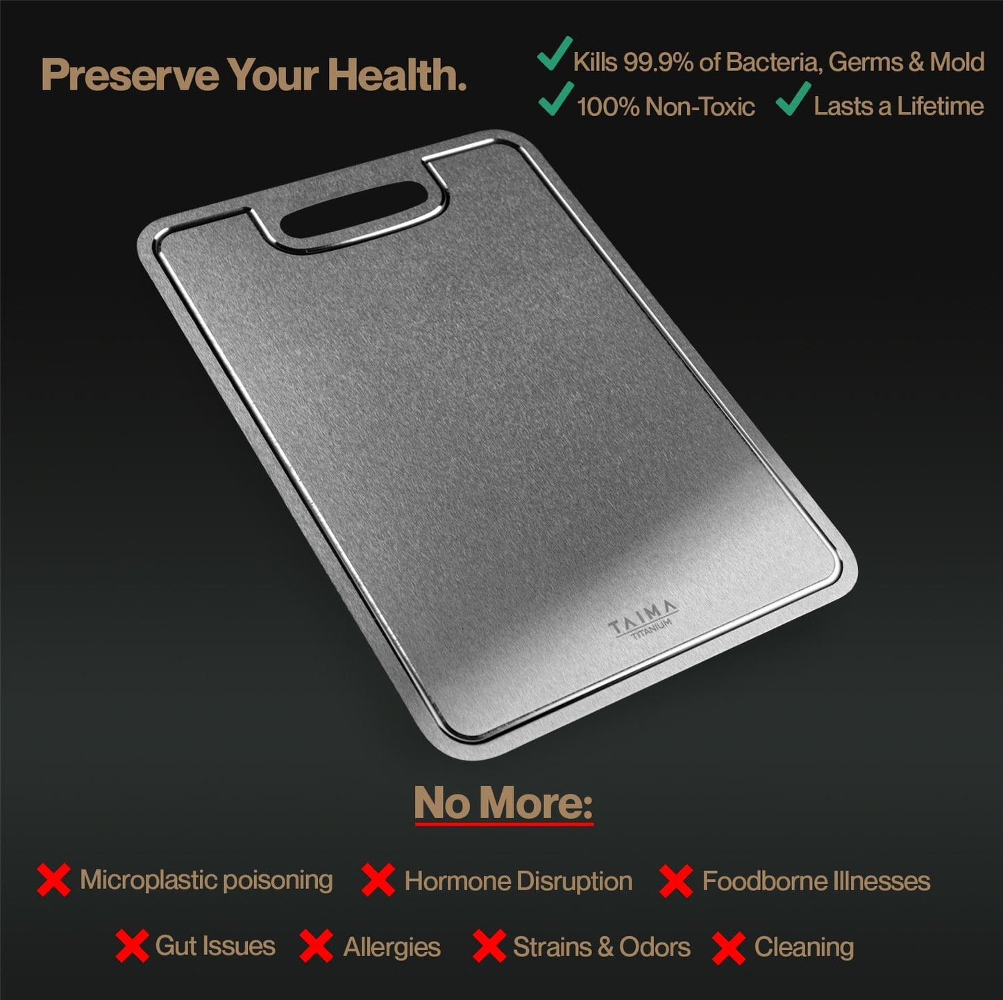 Complete Titanium Cutting Board Prep Set (3 Piece) (Test)