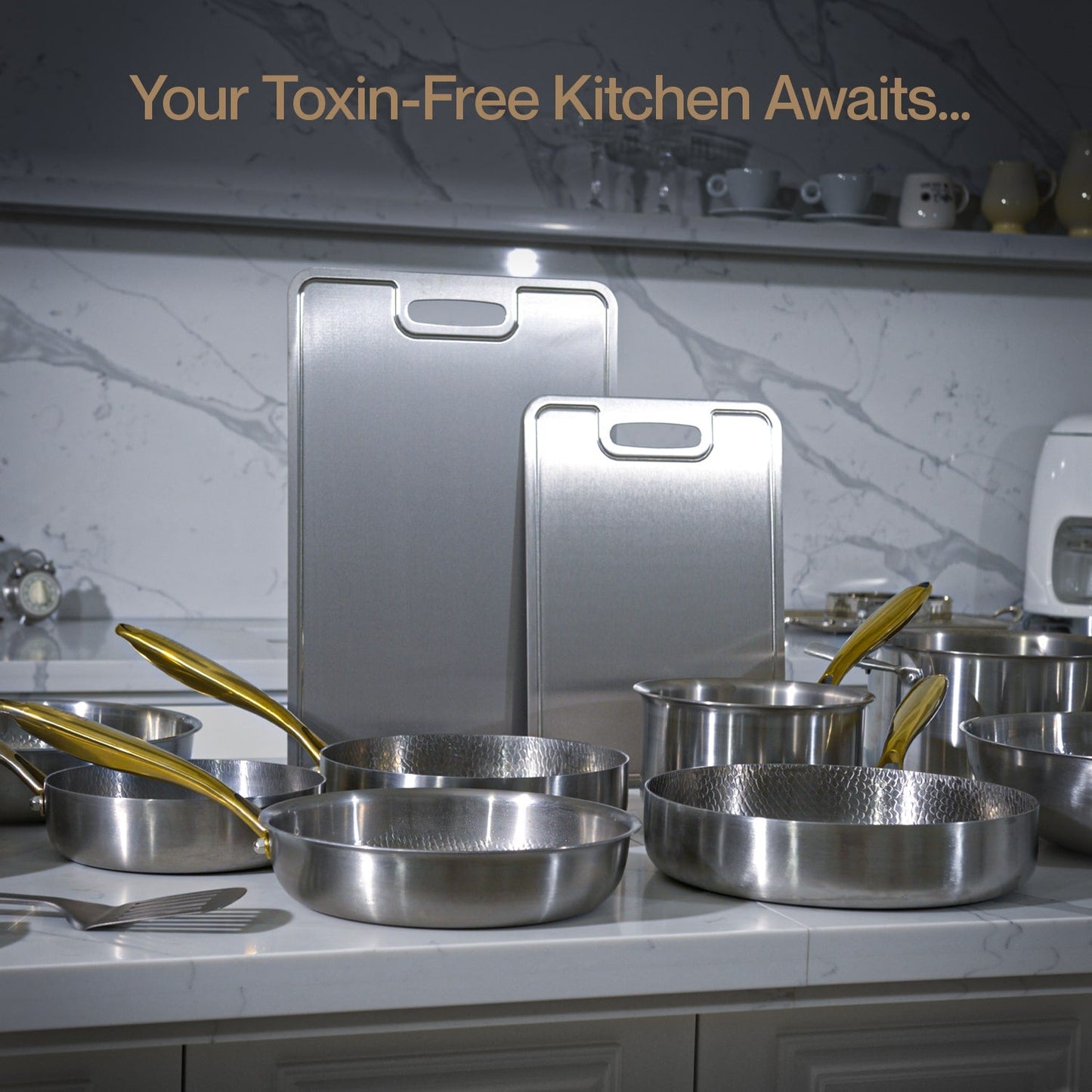 TAIMA Certified Pure Titanium Wok Pan Pro