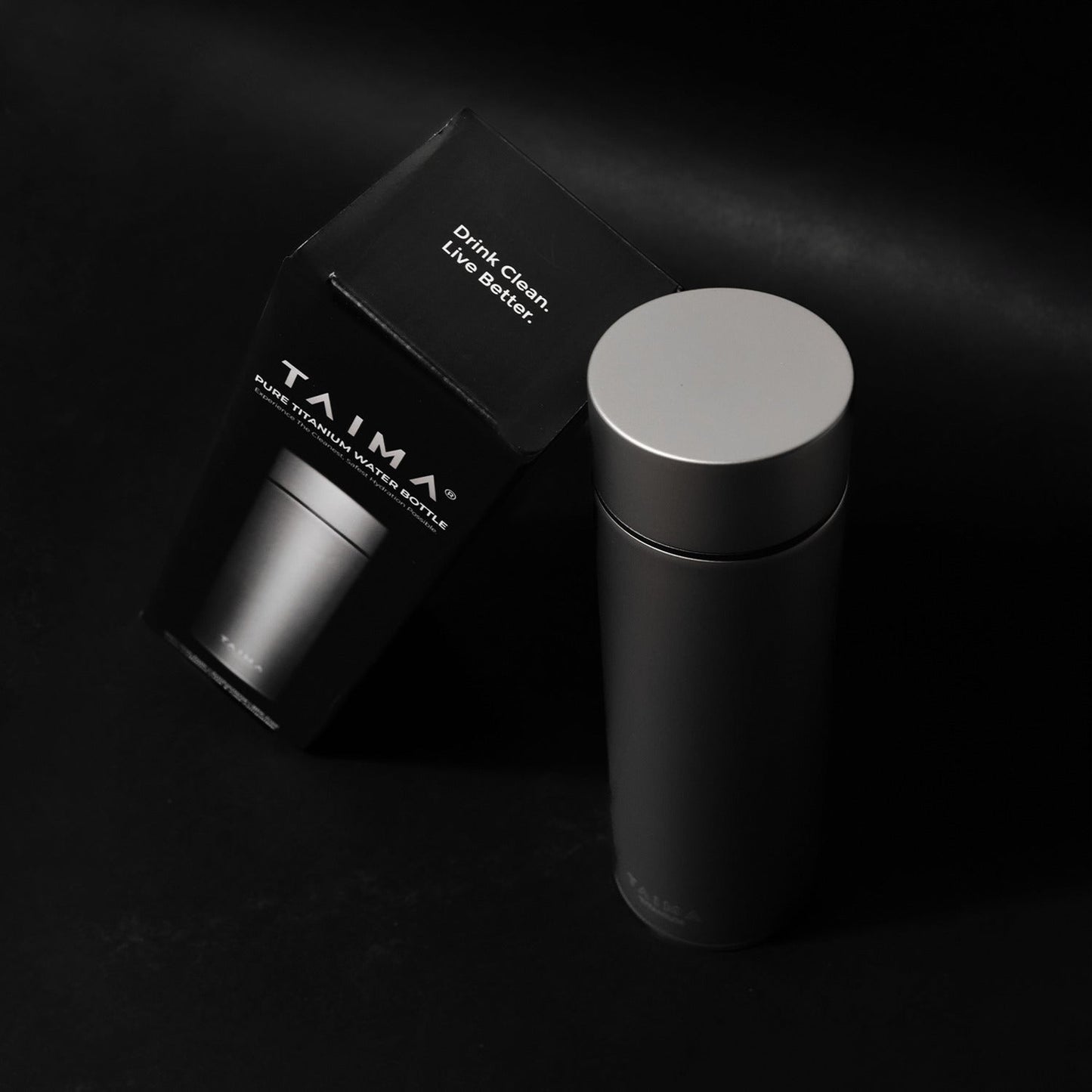 Taima® 100% Pure Titanium Water Bottle - Drink Clean, Live Better.